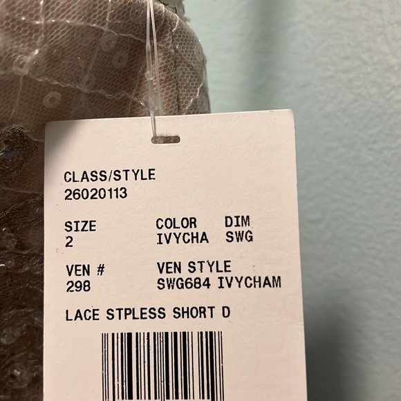 Lace vintage Strapless beaded wedding dress - Picture 11 of 14